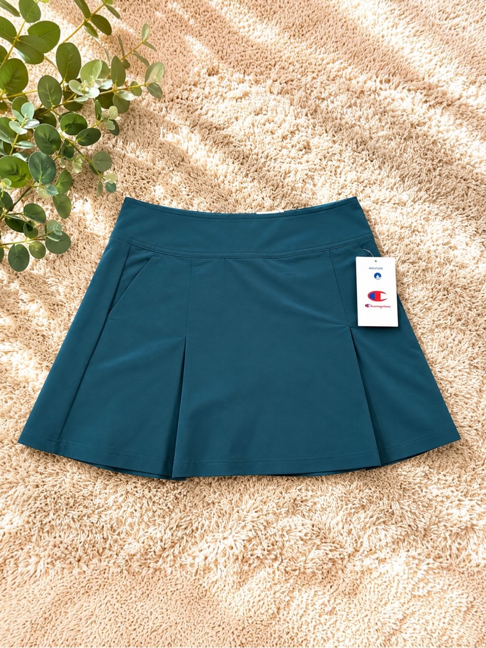 Champion Teal Athletic Golf Tennis Skort NWT Moisture Wicking Size 8